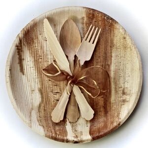 Birch wood  Elegant  cutlery 50 pice each total 150 pices disposable - B…